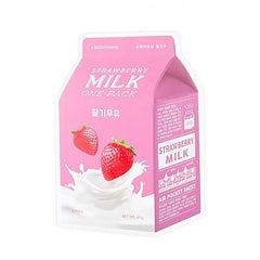 [Apieu] [A'PIEU] Milk One Pack #Strawberry Milk (1ea = 1sheet)