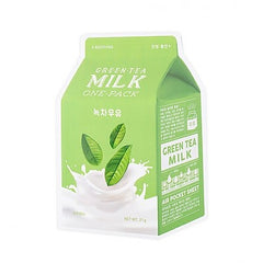 [Apieu] [A'PIEU] Milk One Pack #Greentea Milk (1ea = 1sheet)