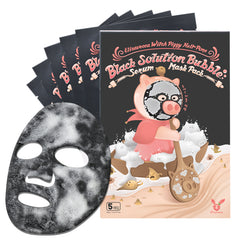 [Elizavecca] Witch Piggy Hell Pore Black Solution Bubble Serum Mask Pack (5pcs)